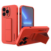 Pokrowiec silikonowy Wozinsky Kickstand Case czerwony do Apple iPhone 13