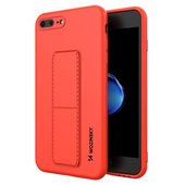 Pokrowiec silikonowy Wozinsky Kickstand Case czerwony do Apple iPhone 8 Plus
