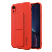 Pokrowiec silikonowy Wozinsky Kickstand Case czerwony do Apple iPhone XR