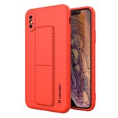 Pokrowiec silikonowy Wozinsky Kickstand Case czerwony do Apple iPhone XS