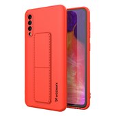 Pokrowiec silikonowy Wozinsky Kickstand Case czerwony do Samsung Galaxy A50