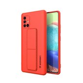 Pokrowiec silikonowy Wozinsky Kickstand Case czerwony do Samsung Galaxy A71