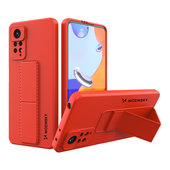 Pokrowiec silikonowy Wozinsky Kickstand Case czerwony do Xiaomi POCO X4 Pro 5G