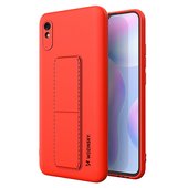 Pokrowiec silikonowy Wozinsky Kickstand Case czerwony do Xiaomi Redmi 9A