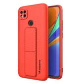 Pokrowiec silikonowy Wozinsky Kickstand Case czerwony do Xiaomi Redmi 9C