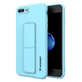 Pokrowiec Pokrowiec silikonowy Wozinsky Kickstand Case jasnoniebieski do Apple iPhone 8 Plus