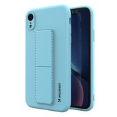Pokrowiec silikonowy Wozinsky Kickstand Case jasnoniebieski do Apple iPhone XR