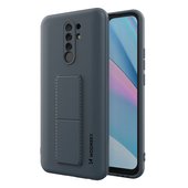 Pokrowiec silikonowy Wozinsky Kickstand Case jasnoniebieski do Xiaomi Redmi 9