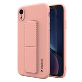 Pokrowiec silikonowy Wozinsky Kickstand Case r�owy do Apple iPhone XR