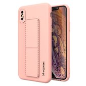 Pokrowiec silikonowy Wozinsky Kickstand Case r�owy do Apple iPhone XS
