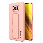 Pokrowiec silikonowy Wozinsky Kickstand Case r�owy do Xiaomi POCO X3 NFC