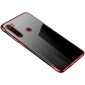 Pokrowiec silikonowy z ramk Electro czerwony do Motorola Moto G8 Play