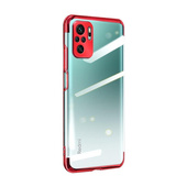 Pokrowiec silikonowy z ramk� Electro czerwony do Xiaomi Redmi K40 Pro Plus