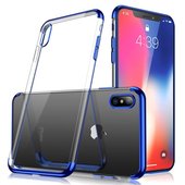 Pokrowiec silikonowy z ramk� Electro niebieski do Apple iPhone X