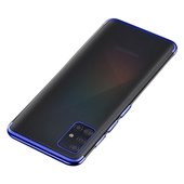 Pokrowiec Pokrowiec silikonowy z ramk Electro niebieski do Samsung Galaxy A51