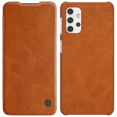 Pokrowiec sk�rzany Nillkin Qin br�zowy do Samsung A32 5G