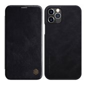 Pokrowiec sk�rzany Nillkin Qin czarny do Apple iPhone 12