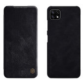 Pokrowiec sk�rzany Nillkin Qin czarny do Samsung Galaxy A22 5G
