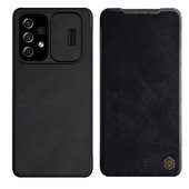 Pokrowiec sk�rzany Nillkin Qin czarny do Samsung Galaxy A53 5G