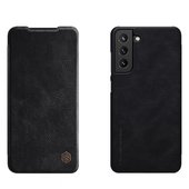 Pokrowiec sk�rzany Nillkin Qin czarny do Samsung Galaxy S21 FE 5G