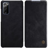 Pokrowiec sk�rzany Nillkin Qin czarny do Samsung S20 LITE