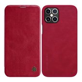 Pokrowiec sk�rzany Nillkin Qin czerwony do Apple iPhone 12 Pro Max