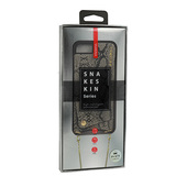 Pokrowiec sk�rzany Torebka Snake szary do Apple iPhone XS