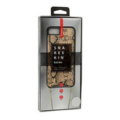 Pokrowiec sk�rzany Torebka Snake z�oty do Apple iPhone XS Max