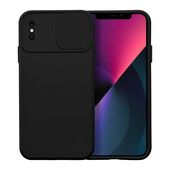 etui os�ona na aparat Pokrowiec SLIDE czarny do Apple iPhone X