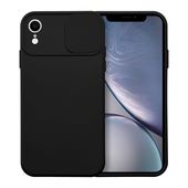 etui os�ona na aparat Pokrowiec SLIDE czarny do Apple iPhone XR