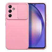 etui os�ona na aparat Pokrowiec SLIDE jasnor�owy do Samsung Galaxy A54 5G