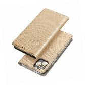 Pokrowiec Etui zamykane z klapk� i magnesem Smart Magnet z�oty do Apple iPhone 13