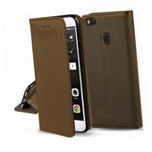 Etui zamykane z klapk� i magnesem Smart Magnet br�zowy do HTC U Ultra