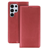 etui  z podstawk� Pokrowiec Smart Magneto burgundowy do Xiaomi Redmi Note 14 Pro 5G