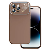 Pokrowiec Soft Silicone Lens Case brzowy do Apple iPhone 13 Pro