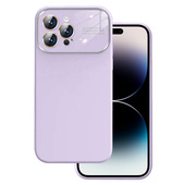 Pokrowiec Soft Silicone Lens Case jasnofioletowy do Apple iPhone 14