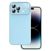 Pokrowiec Soft Silicone Lens Case jasnoniebieski do Apple iPhone 12