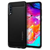 etui Spigen Pokrowiec pancerny Spigen Rugged Armor czarny do Samsung Galaxy A70