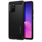 Pokrowiec pancerny Spigen Rugged Armor czarny do Samsung Galaxy S10 Lite