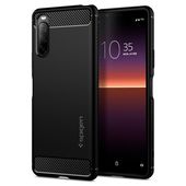Pokrowiec pancerny Spigen Rugged Armor czarny do Sony Xperia 10 II