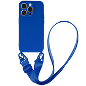 Pokrowiec Strap Silicone Case wzr 2 niebieski do Apple iPhone 15 Plus