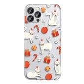 etui �wi�teczne Pokrowiec �wi�teczny zimowy wz�r kot do Apple iPhone 7