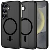 etui MagSafe Pokrowiec Tech-Protect Magmat Magsafe czarny do Samsung Galaxy S25 FE