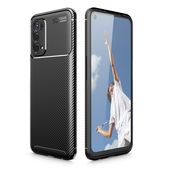 etui pancerne Pokrowiec Tech-Protect TpuCarbon czarny do Oppo A74 5G