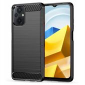 Pokrowiec Tech-Protect TpuCarbon czarny do Xiaomi POCO M5