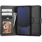 etui magnetyczne Pokrowiec Tech-protect Wallet czarny do Samsung Galaxy S24 FE