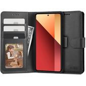 etui zamykane Pokrowiec Tech-protect Wallet czarny do Xiaomi Poco M6 Pro 4G