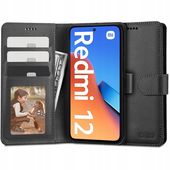 etui ksi��kowe Pokrowiec Tech-protect Wallet czarny do Xiaomi Redmi 12
