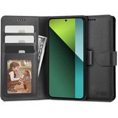 etui magnetyczne Pokrowiec Tech-protect Wallet czarny do Xiaomi Redmi Note 13 Pro 5G