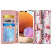 Pokrowiec Tech-protect Wallet floral rose do Samsung A32 5G